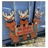 Holiday Deer Sign
