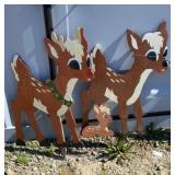 Holiday Deer Family Yard Decoration