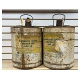 2 BP Vanellus Motor Oil Cans
