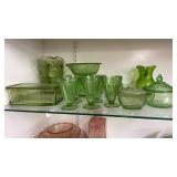 Assortment of Green Depression