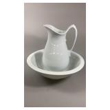 Ironstone China Wash Basin and Bowl