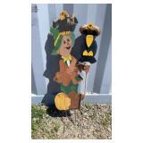 Wooden Scare Crow Yard Decoration