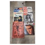 Assortment of 1940 Magazines and Scrap Book