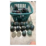 Basket of Glass Insulators