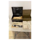 2 Tin Boxes with 1940ï¿½s Papers