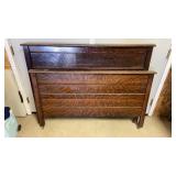 55'  Wooden Headboard & Footboard