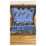 American Star Flatware in Wood Box