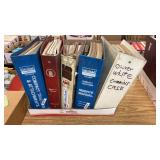 5 Binders of Service Manuals
