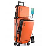 Travelarim 2-Piece Hard Luggage Set Orange