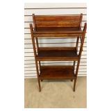 Folding Wooden Bookshelf