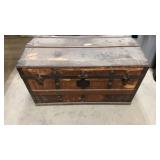 Early Wooden Lined Chest