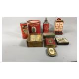 Assortment of Tobacco Tins and Other