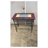 Tile Top Metal Table