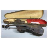 Antique Violin in Case- No strings