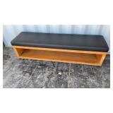 Padded Wooden Bench