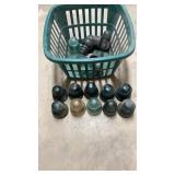 Basket of Glass Insulators