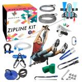 Zipline Kit - 120ft Zip Line With Brake, Safety