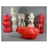 6 Blow Mold Coin Banks