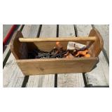 Wooden Tool Caddy Full Of Allen Wrenches