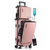 Travelarim 2-Piece Hard Luggage Set Pink