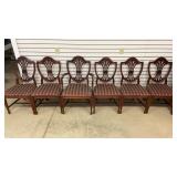 Wooden Dining Chairs (x6)