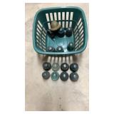Basket of Glass Insulators