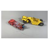 Tonka Scraper and Tin Fire Truck
