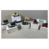 9 Model Cars With Boxes and COA