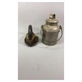 Galvanized Milk Can and Cast Iron Sad Iron
