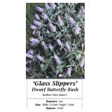 3 Dwarf Lavender Blue Glass Slippers Butterfly Bus