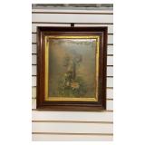 Wood Framed Cross Picture