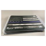 Police Flag Handgun Mat