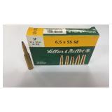 6.5 X 55 SE Lellier & Bellot 131 GR SP 20 RDS