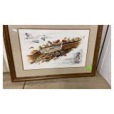 Framed Duck Hunting Print