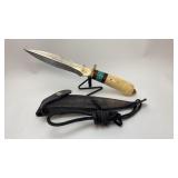 Wild Boar Knives 6-1/2" Fighting Knife W/Sheath