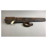 Early Leather Rifle Holster and Belt