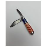 Remington Red White & Blue Handle Knife