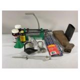 Assortment of Gun Cleaning and Reloading