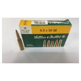 6.5 X 55 SE Lellier & Bellot 131 GR SP 20 RDS