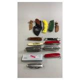 Variety of Multi Tools and Jack Knives