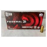 40 S&W Federal 180 GR FMJ 50 RDS