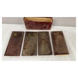 Set If 4 Speed Writing Books- Leather Bound