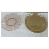 2 Depression Serving Platters