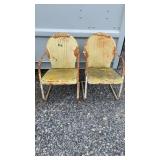 2 Metal Outside Chairs
