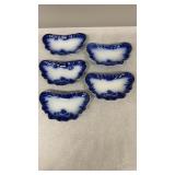 England Flow Blue Bone Dishes