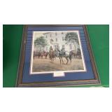 Framed Painting of 1862 Confederate White House