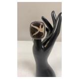 Ocean Jasper Size 6 German Silver Ring