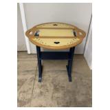 Hand Painted Drop Leaf End Stand