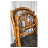 Rustic Log Head and Foot Board 57' Wide