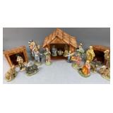 Hand Painted Nativity Set